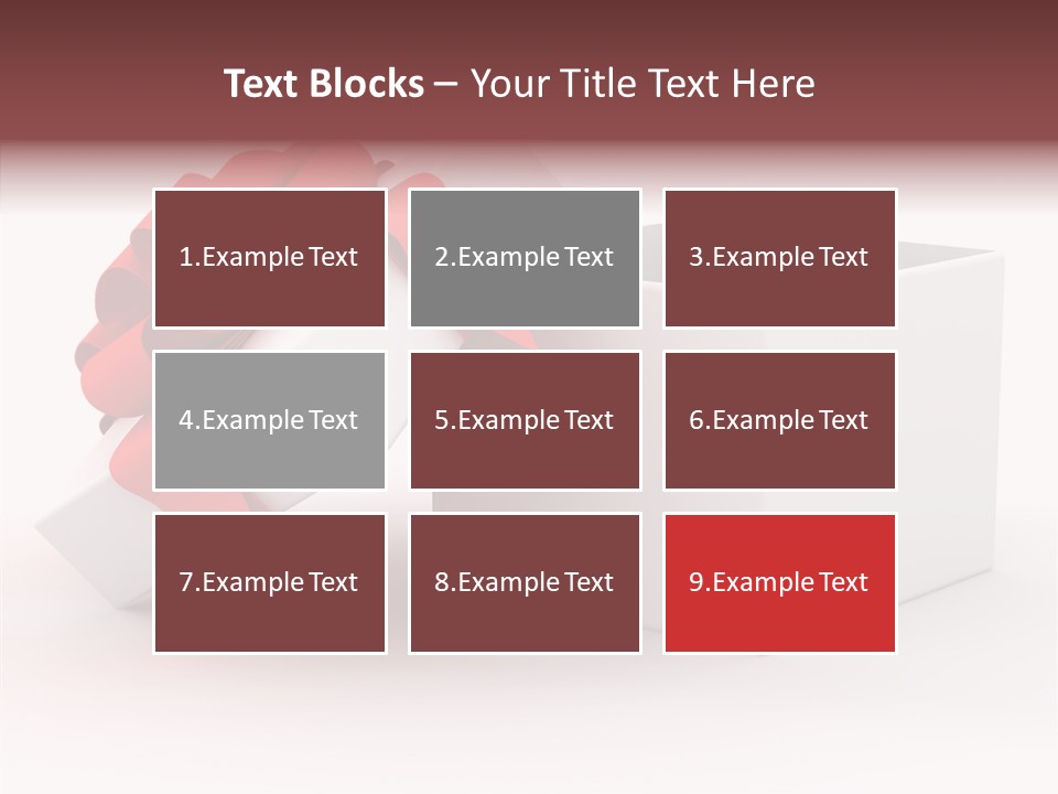 Container Celebrate Red PowerPoint Template