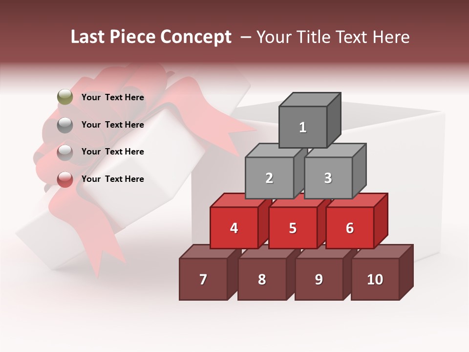 Container Celebrate Red PowerPoint Template