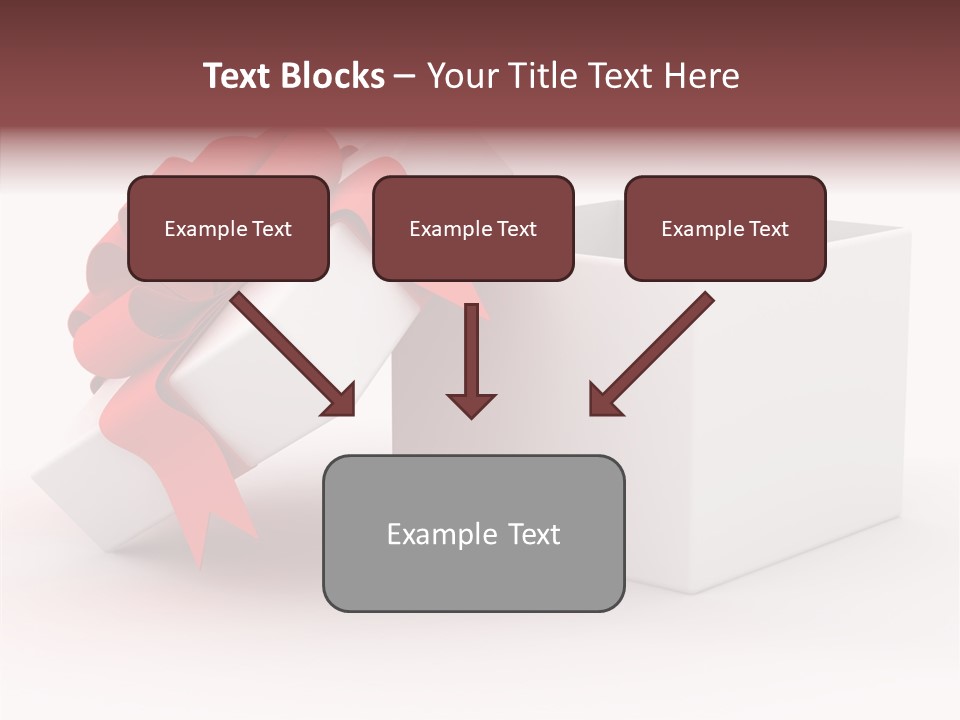 Container Celebrate Red PowerPoint Template