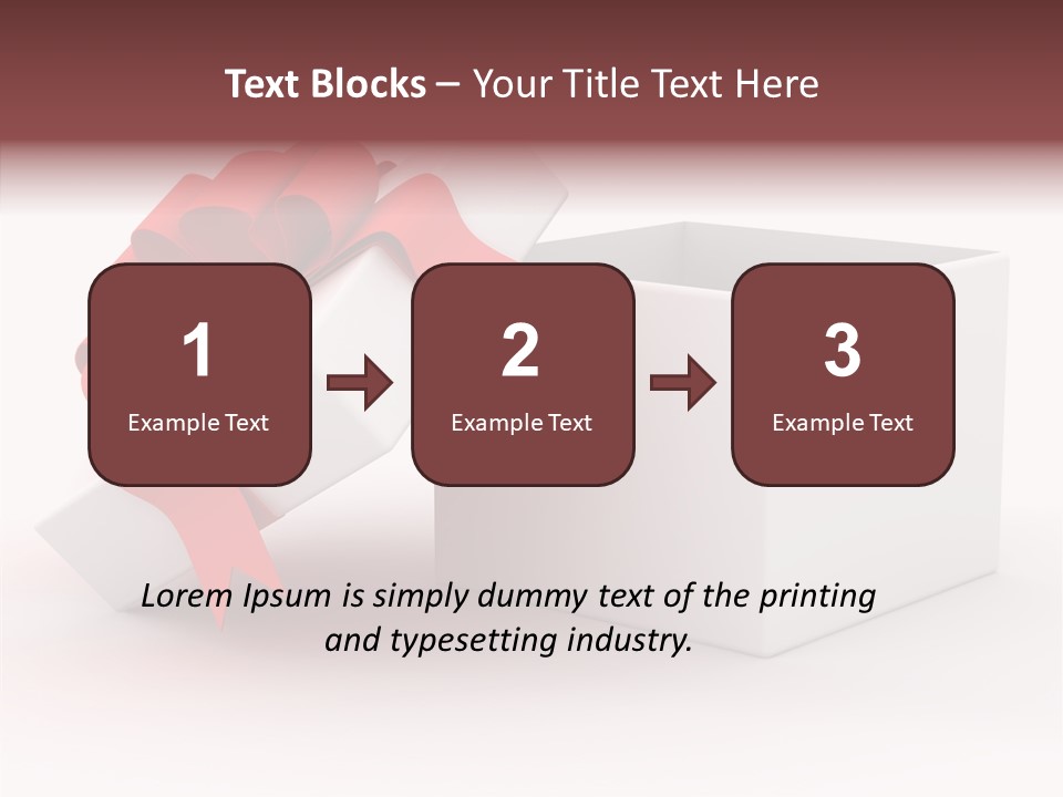 Container Celebrate Red PowerPoint Template
