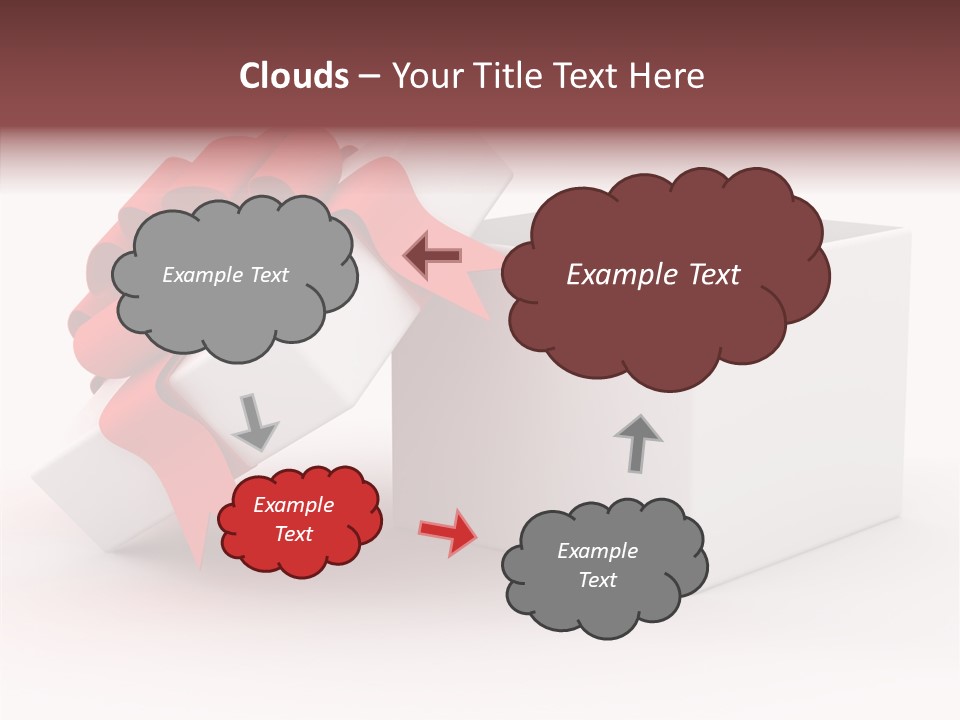 Container Celebrate Red PowerPoint Template