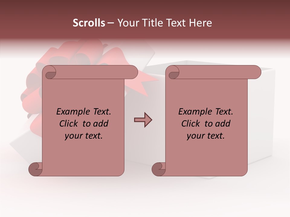 Container Celebrate Red PowerPoint Template