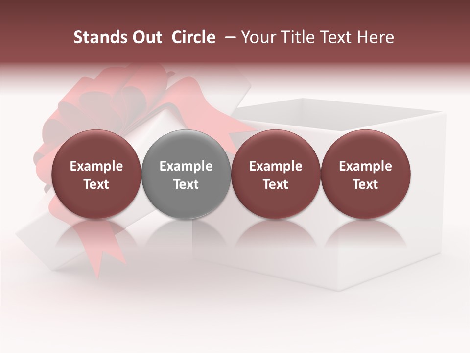 Container Celebrate Red PowerPoint Template