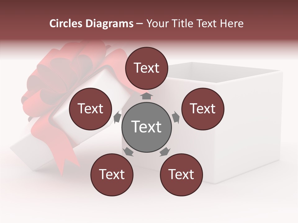 Container Celebrate Red PowerPoint Template