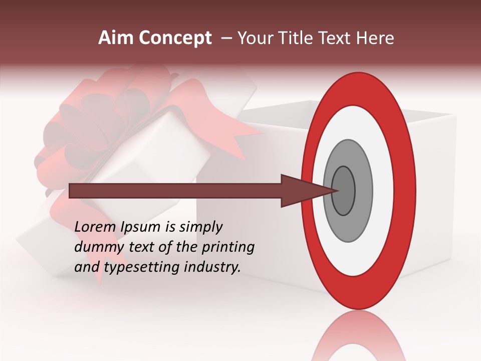 Container Celebrate Red PowerPoint Template