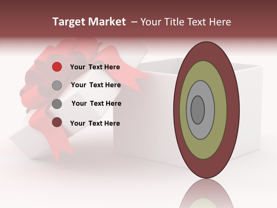 Container Celebrate Red PowerPoint Template