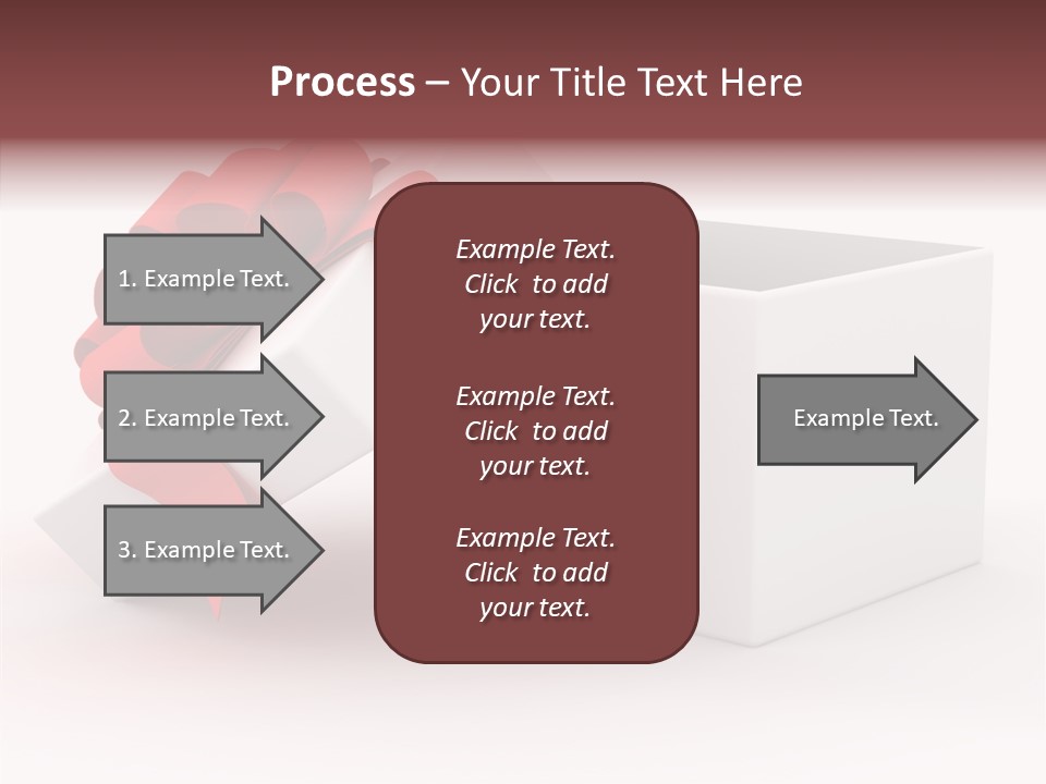 Container Celebrate Red PowerPoint Template