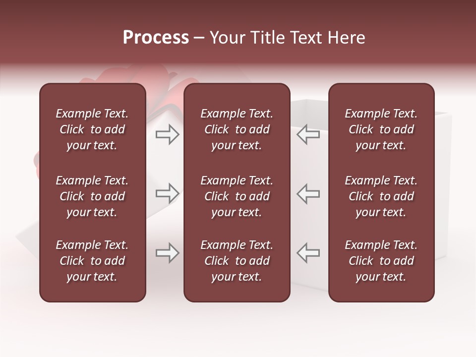 Container Celebrate Red PowerPoint Template
