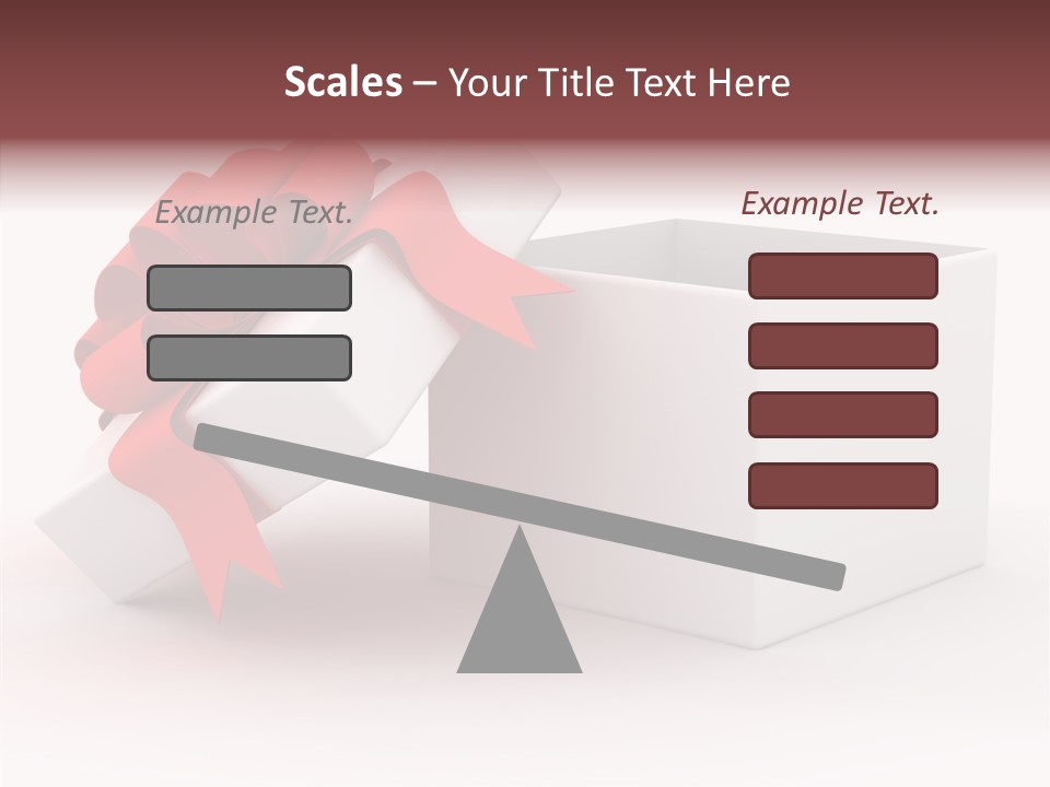 Container Celebrate Red PowerPoint Template