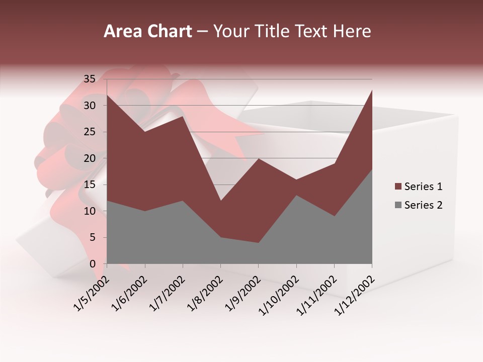 Container Celebrate Red PowerPoint Template