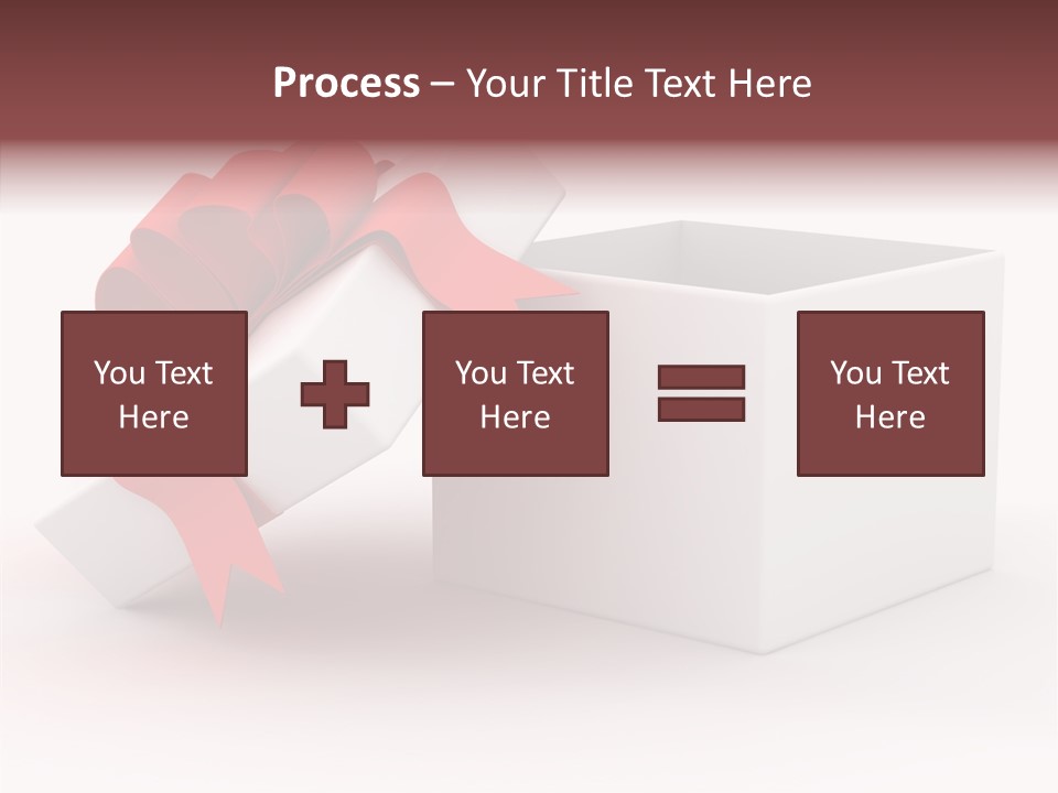 Container Celebrate Red PowerPoint Template