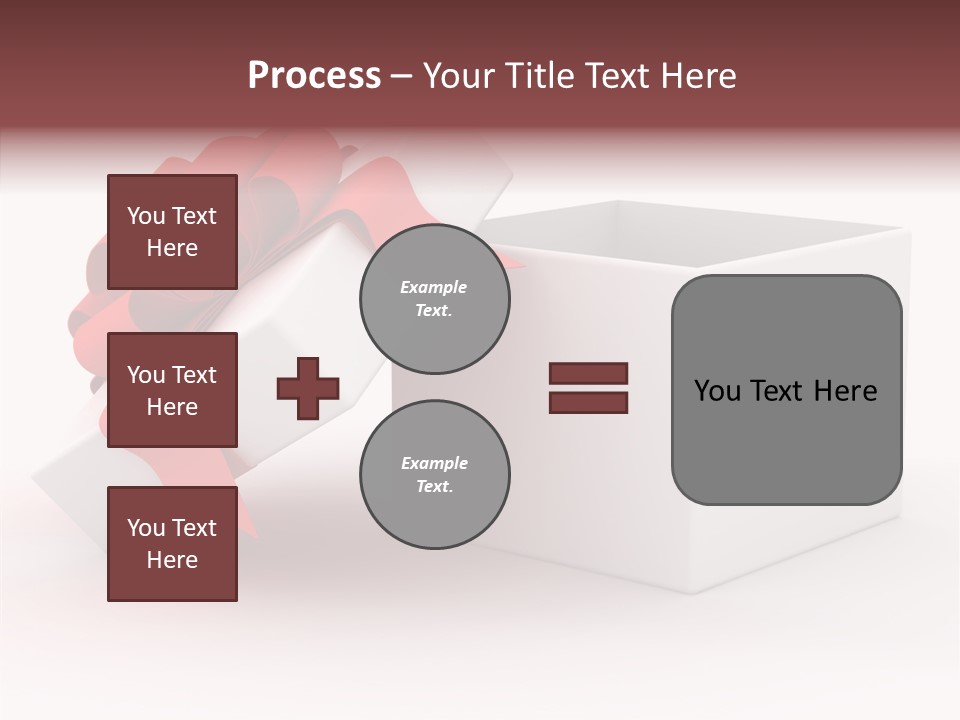 Container Celebrate Red PowerPoint Template