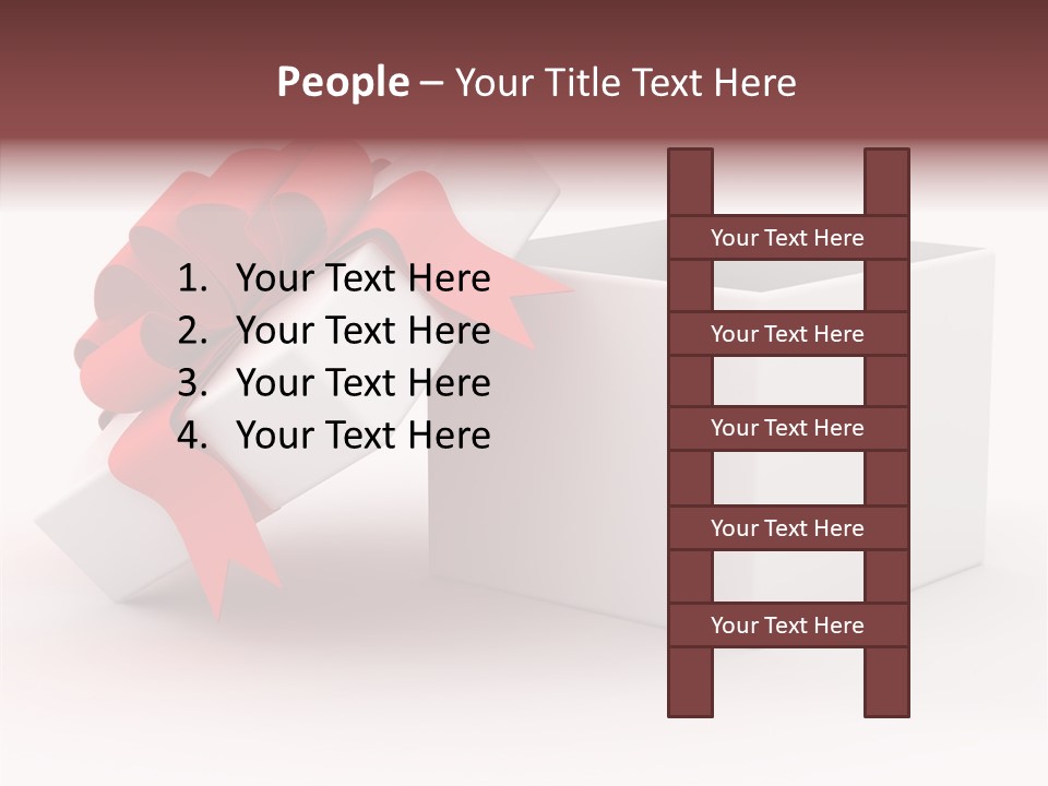 Container Celebrate Red PowerPoint Template