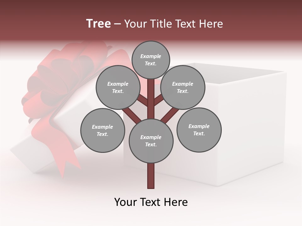Container Celebrate Red PowerPoint Template