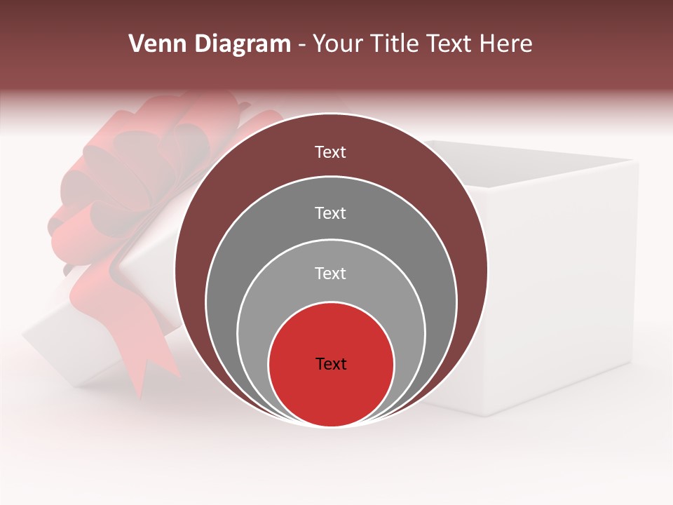 Container Celebrate Red PowerPoint Template