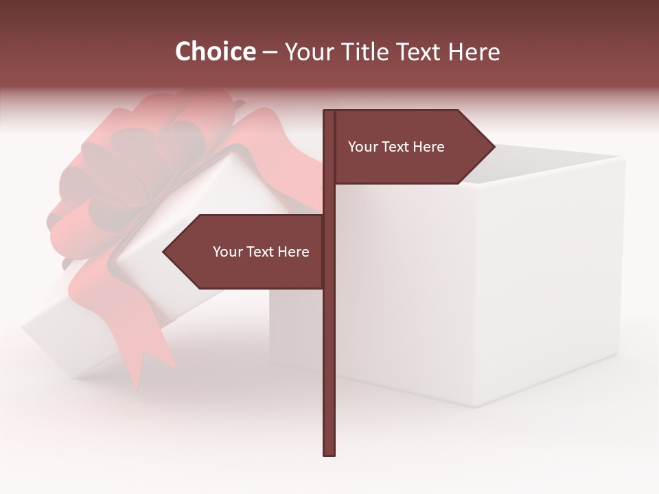 Container Celebrate Red PowerPoint Template
