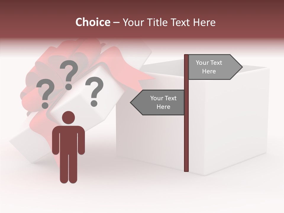 Container Celebrate Red PowerPoint Template