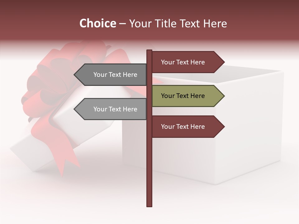 Container Celebrate Red PowerPoint Template