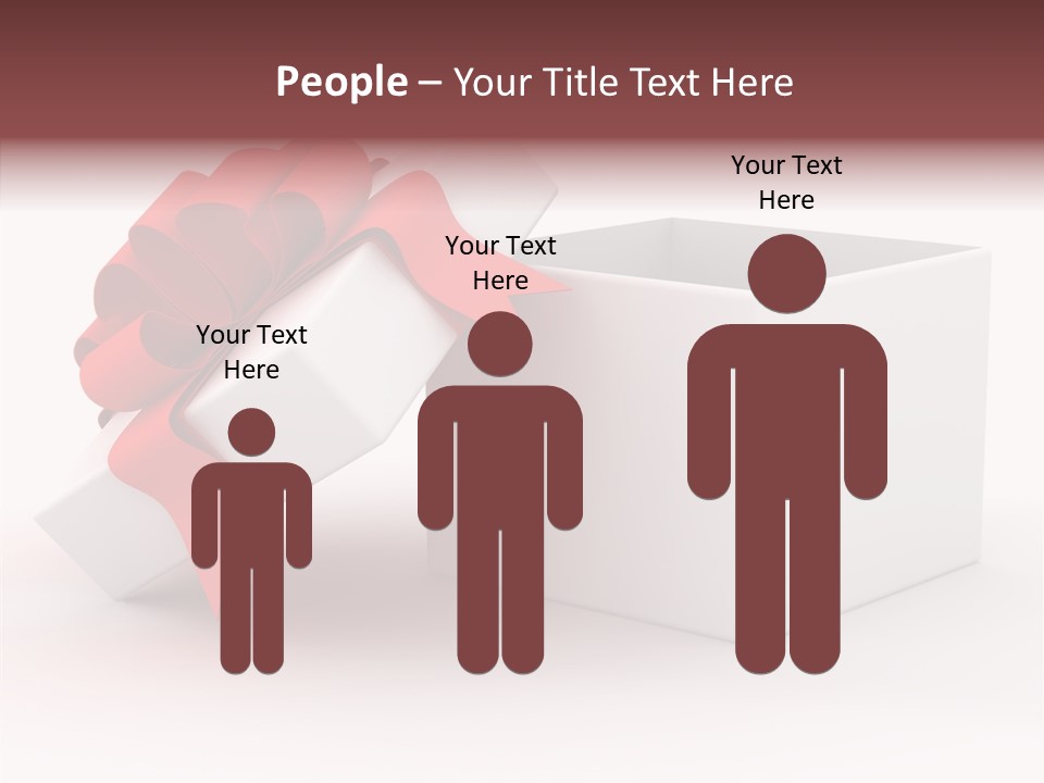 Container Celebrate Red PowerPoint Template