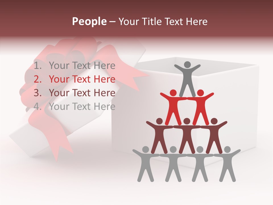 Container Celebrate Red PowerPoint Template