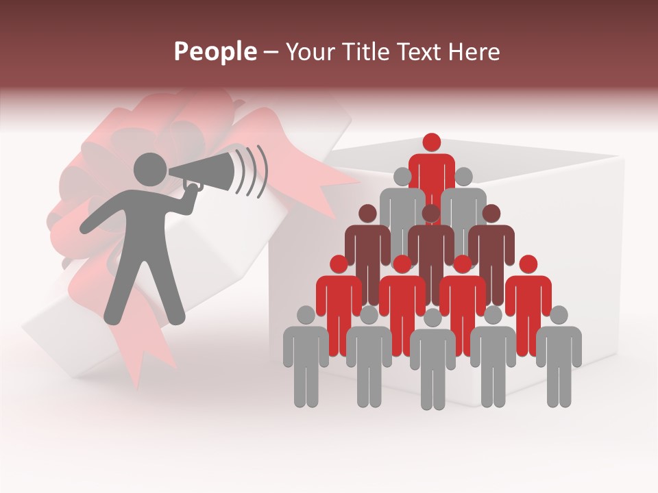 Container Celebrate Red PowerPoint Template