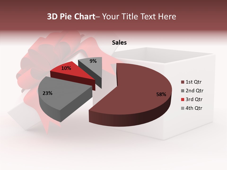 Container Celebrate Red PowerPoint Template