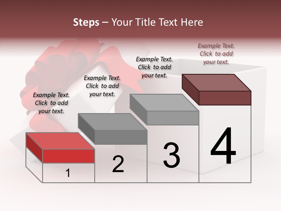 Container Celebrate Red PowerPoint Template