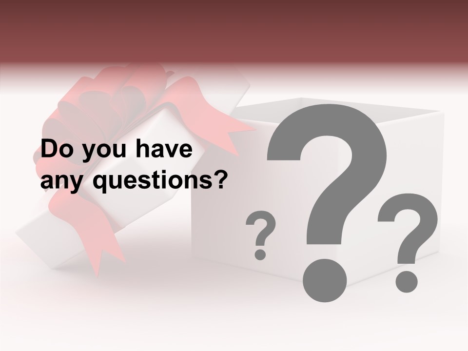 Container Celebrate Red PowerPoint Template