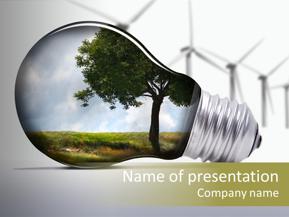 Wind Harvest Sunlight PowerPoint Template