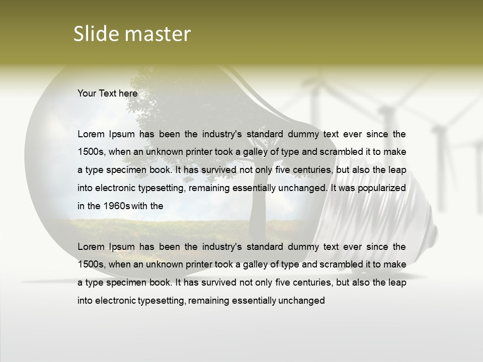 Wind Harvest Sunlight PowerPoint Template