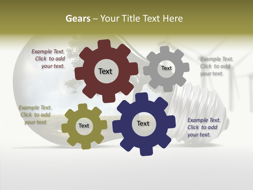 Wind Harvest Sunlight PowerPoint Template