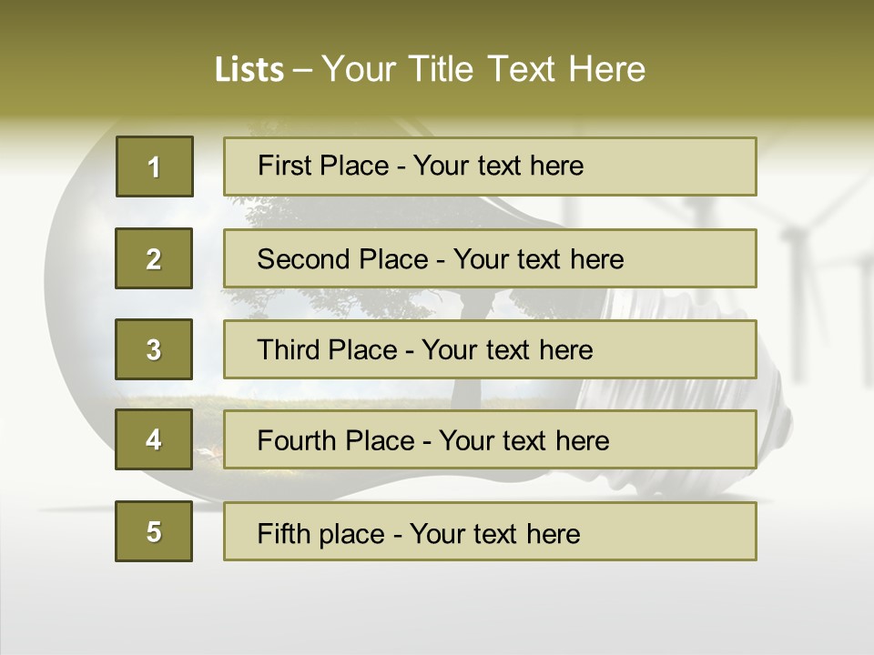 Wind Harvest Sunlight PowerPoint Template