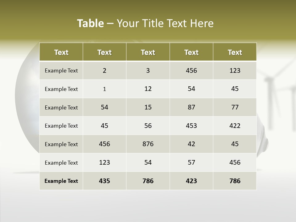 Wind Harvest Sunlight PowerPoint Template