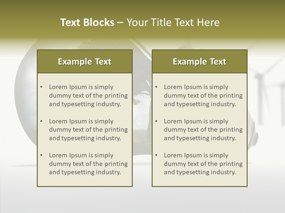 Wind Harvest Sunlight PowerPoint Template