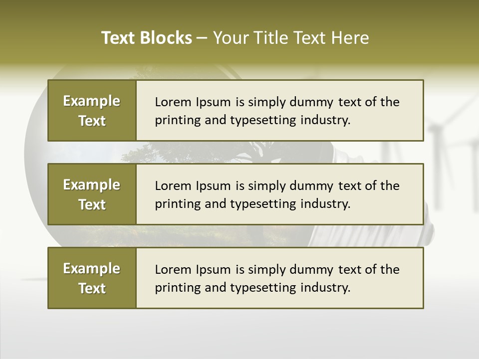 Wind Harvest Sunlight PowerPoint Template