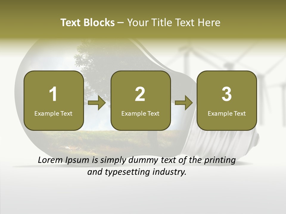 Wind Harvest Sunlight PowerPoint Template