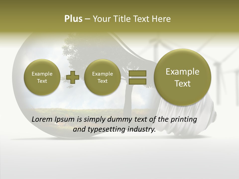 Wind Harvest Sunlight PowerPoint Template