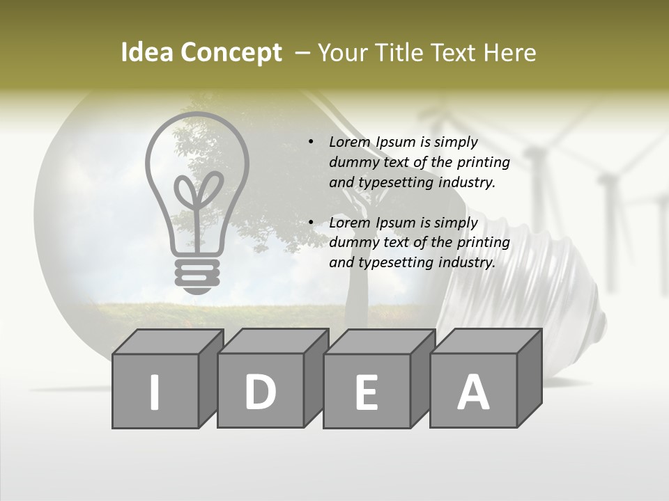 Wind Harvest Sunlight PowerPoint Template