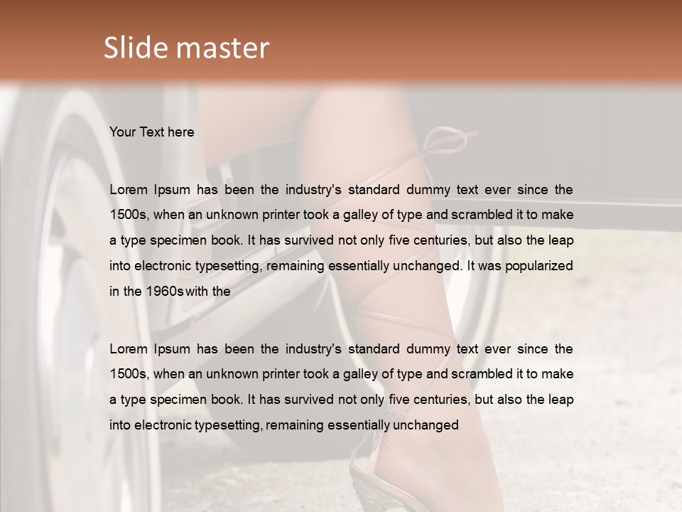 Driver Shoes Female PowerPoint Template