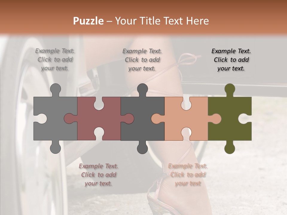 Driver Shoes Female PowerPoint Template