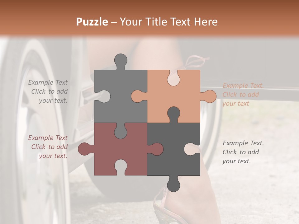 Driver Shoes Female PowerPoint Template