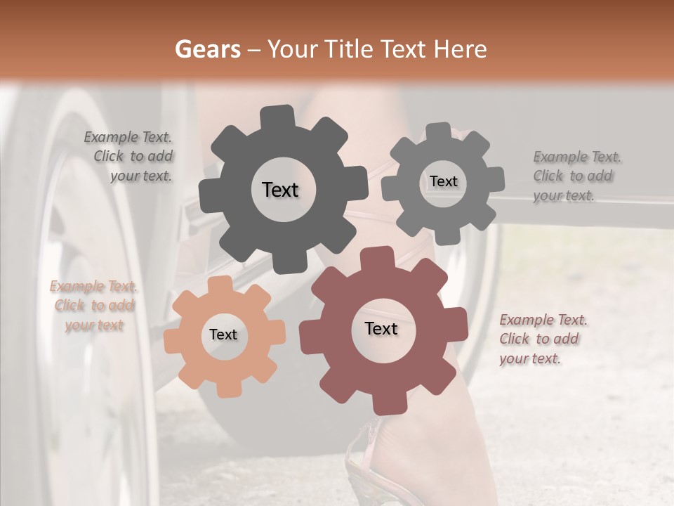 Driver Shoes Female PowerPoint Template