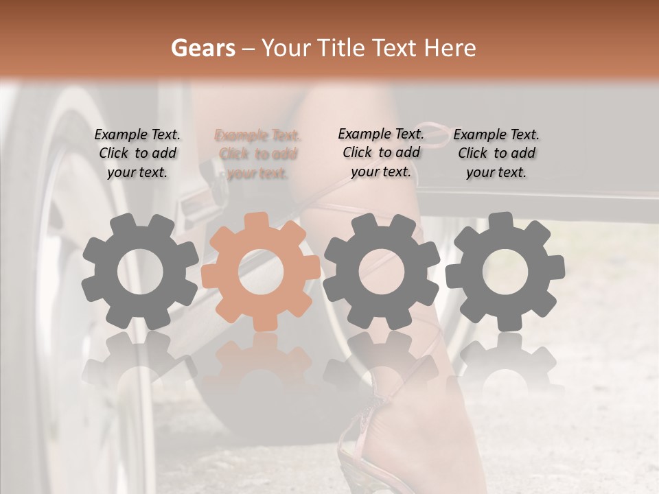 Driver Shoes Female PowerPoint Template