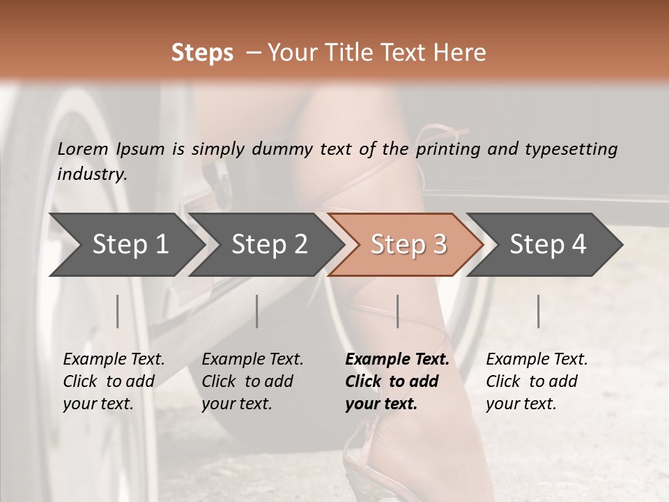 Driver Shoes Female PowerPoint Template
