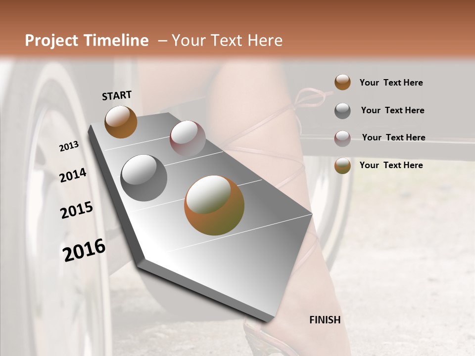 Driver Shoes Female PowerPoint Template