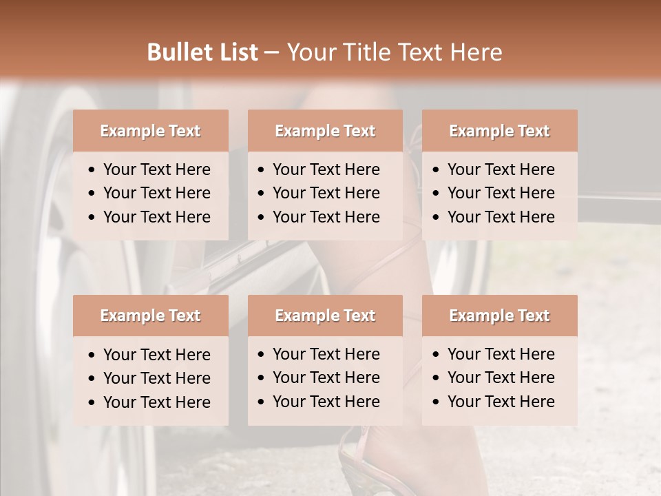 Driver Shoes Female PowerPoint Template