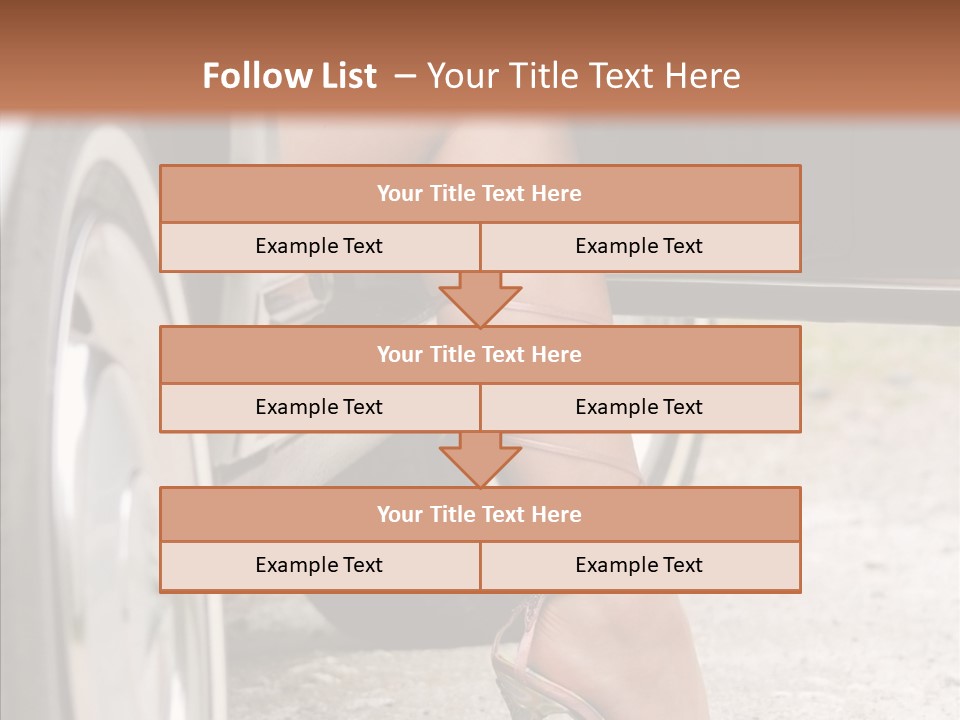 Driver Shoes Female PowerPoint Template
