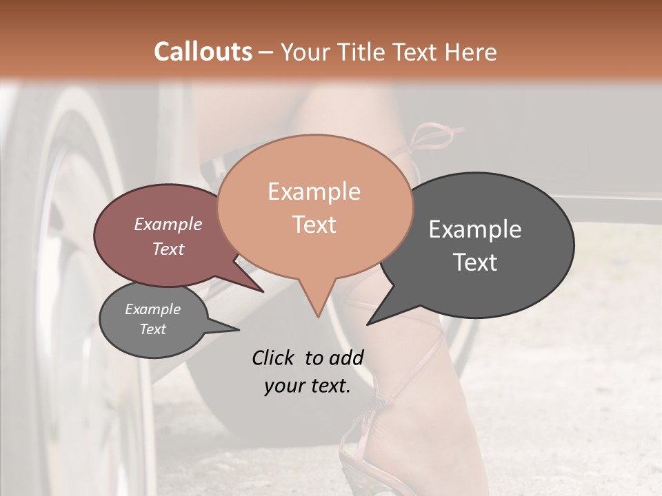 Driver Shoes Female PowerPoint Template