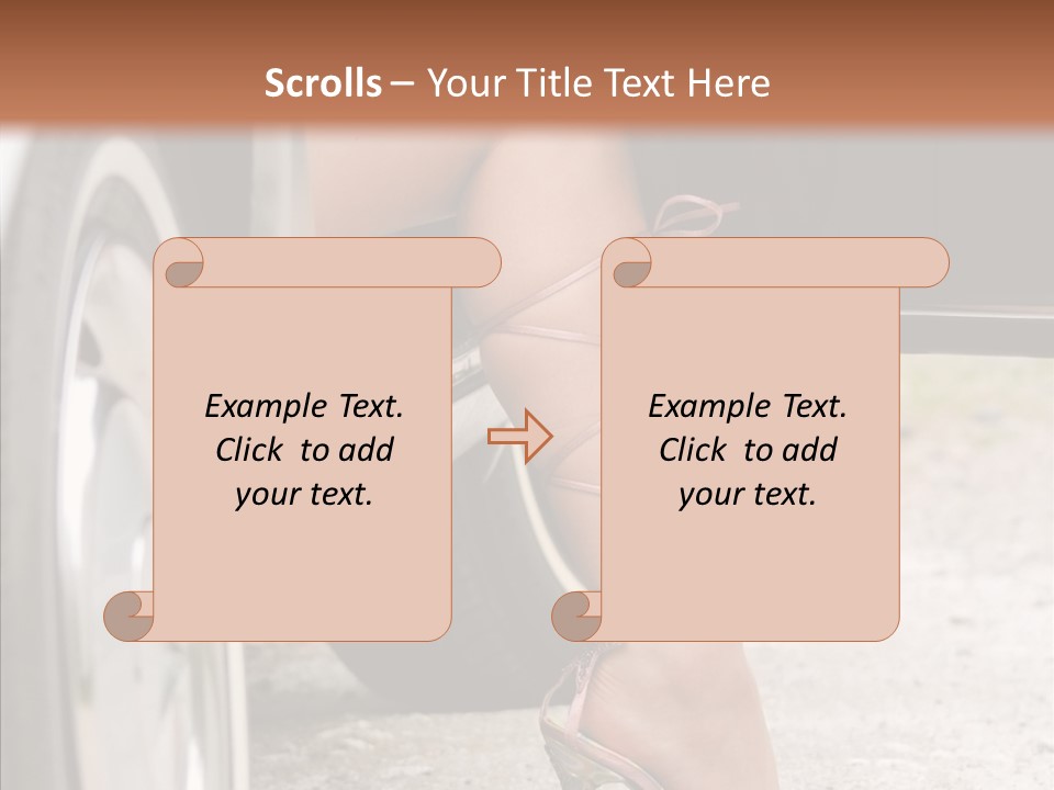 Driver Shoes Female PowerPoint Template