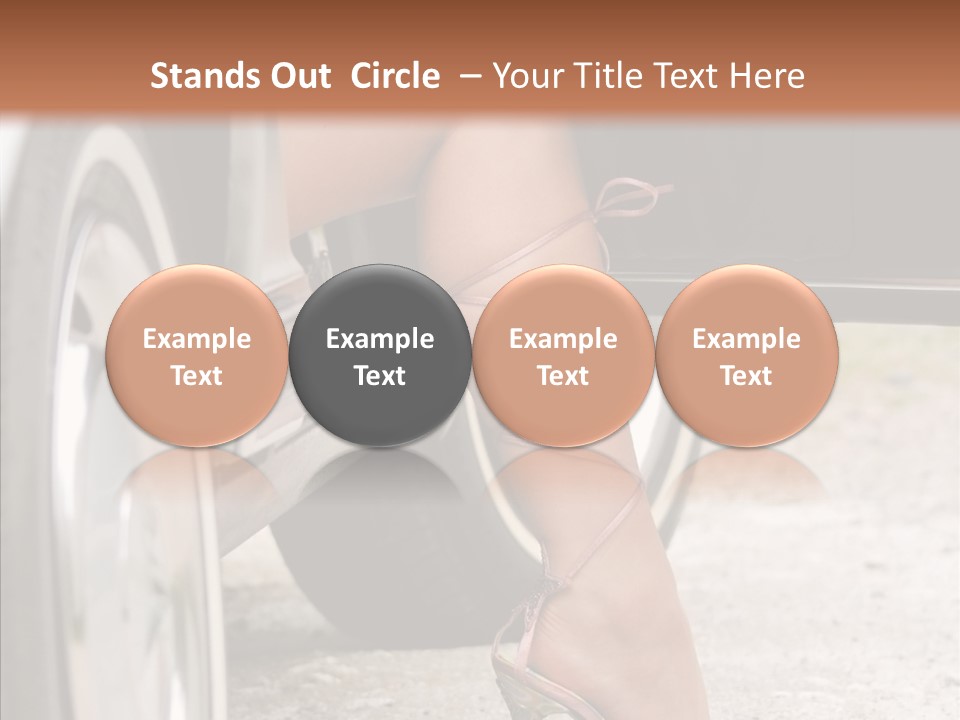 Driver Shoes Female PowerPoint Template